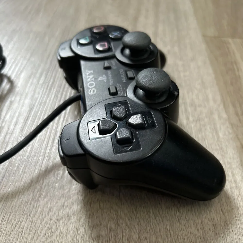 Sony PlayStation 2 DualShock 2 Controller Wired SCPH-10010 Black OEM Tested READ